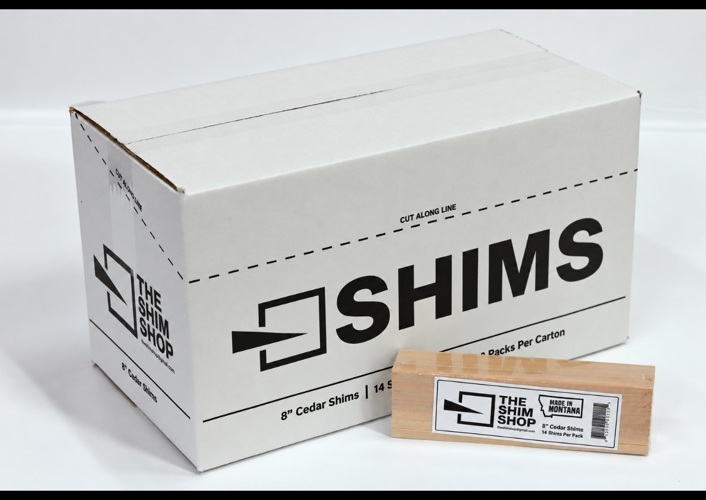 8″ Cedar Shims — Standard display carton