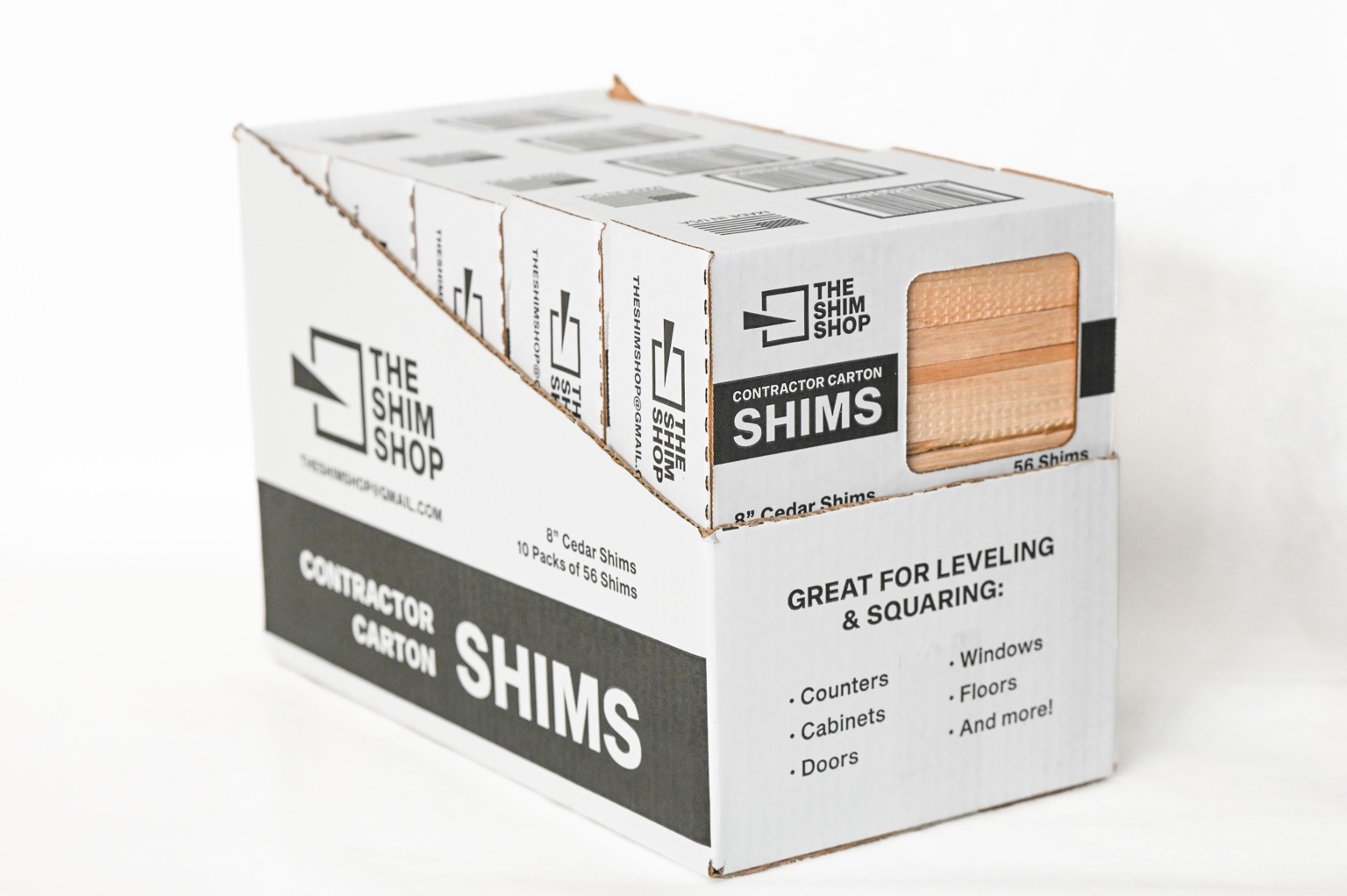 8″ Cedar Shims — Contractor cartons