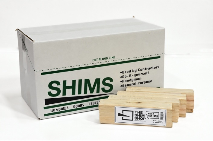 8″ Pine Shims — Standard display carton